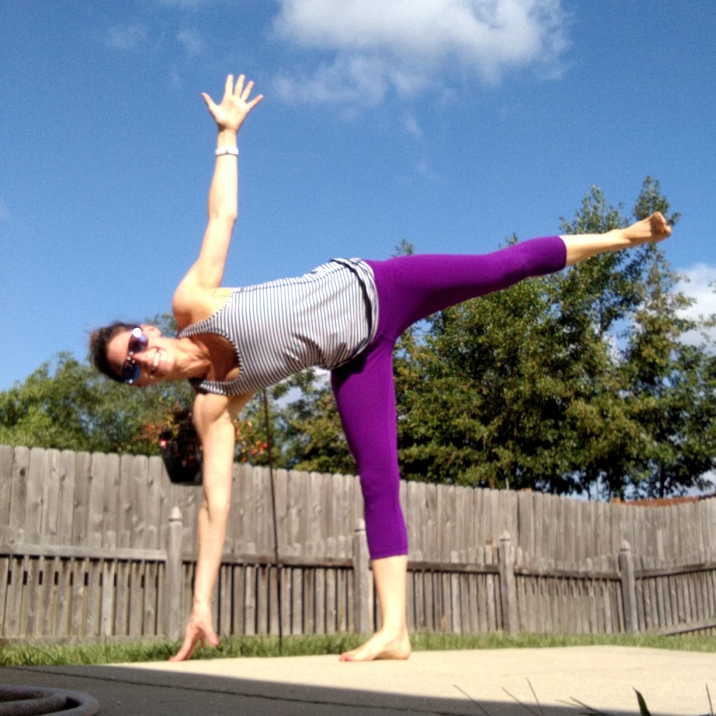 yoga poses for stronger glutes - half moon
